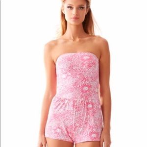 Lilly Pulitzer Get Spotted Mini Taylin Romper M